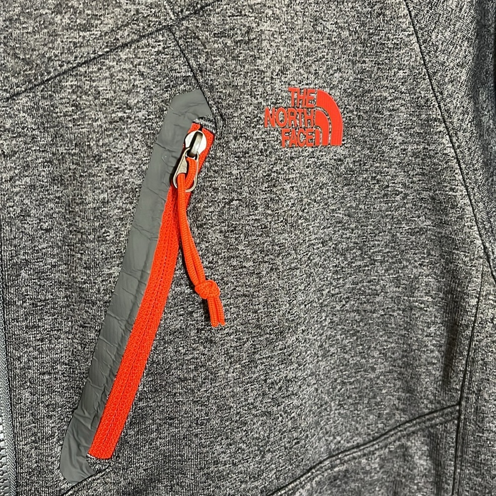The North Face Gray Zip Hoodie Sweatshirt - Picture 5 of 11